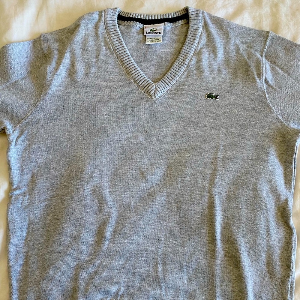 Lacoste V Neck Sweater Size 5